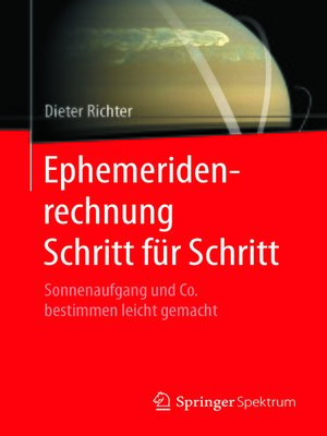 cover image of Ephemeridenrechnung Schritt für Schritt